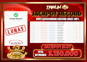 TARUH4D JACKPOT SLOT MAHJONG WAYS 🀄 Rp.3.150.000,- LUNAS!!!